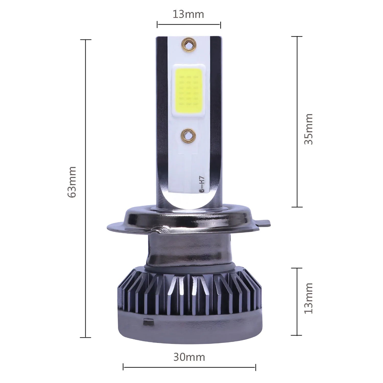 2Pcs LED Car Headlight Bulbs – H1/H4/H7/H11/9005/9006 High Brightness 20000LM 12V