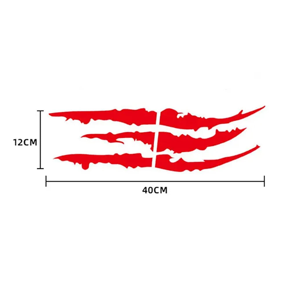 Monster Claw Scratch Sticker – Universal Car & Motorcycle Reflective Waterproof Decal