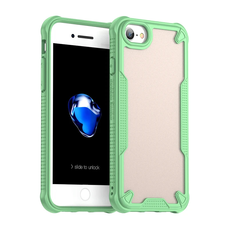 Translucent Matte Armor Case For iPhone SE