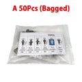 Car Body Fastener Clip Kit – Push Retainer Pins for Bumper, Door & Trim Panels (50/100 pcs)