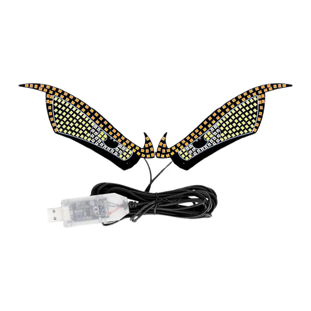 USB RGB Devil Eyes LED Display – Flexible Animated Window Screen for Car & Truck