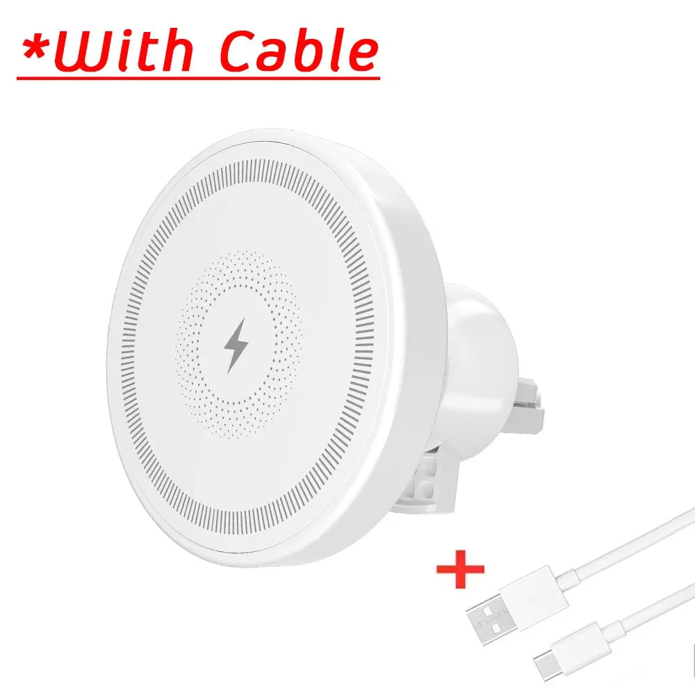 MagSafe Car Wireless Charger 30W Air Vent | מטען אלחוטי MagSafe 30W לפתח מזגן