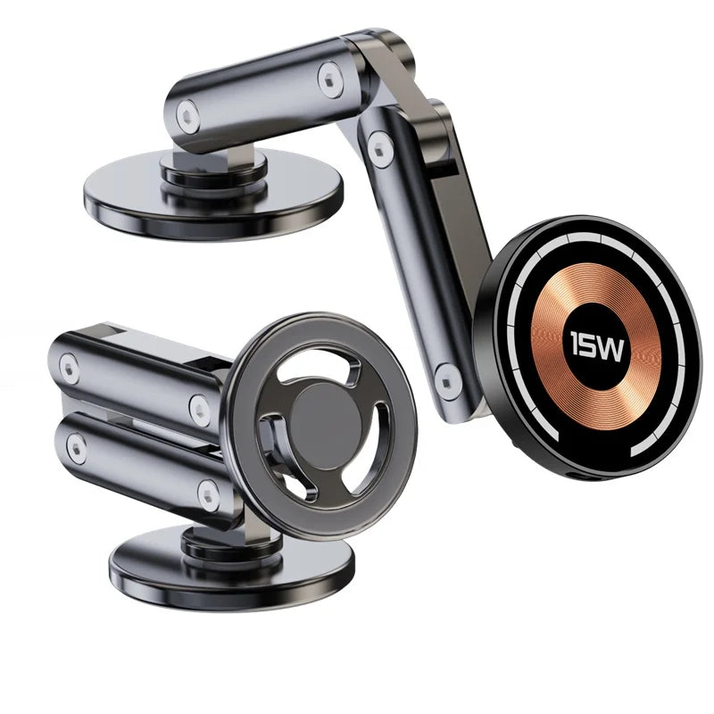 Magnetic Car Charger Holder 15W 360° | מטען מגנטי לרכב 15W סיבוב 360°