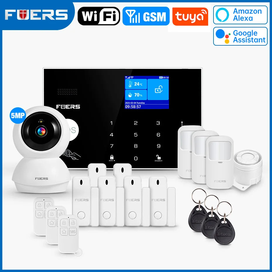 Smart WiFi GSM Home Alarm System Tuya | מערכת אזעקה ביתית WiFi GSM חכמה