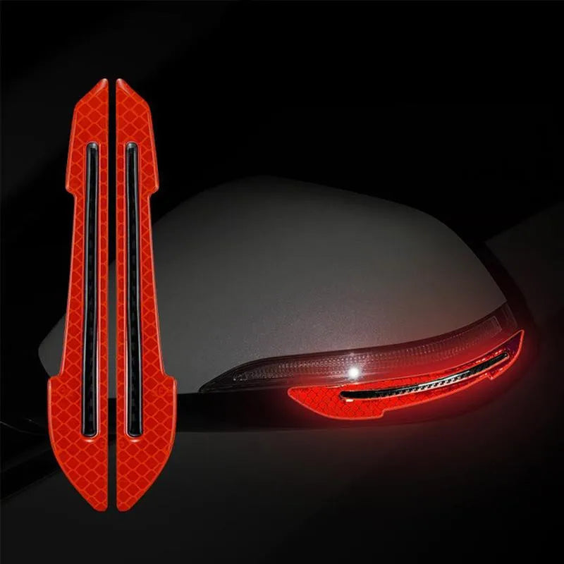 Car Wheel Hub Reflective Strips – Door Handle Safety Warning Stickers for Auto Exterior