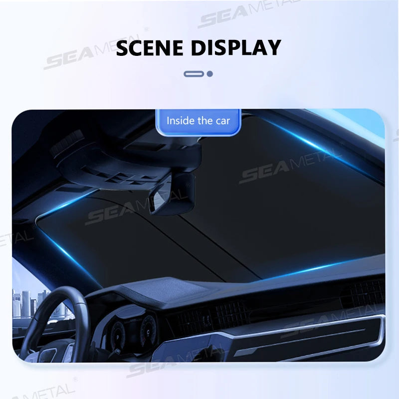 Car Windshield Sun Shade Cover Foldable UV Block