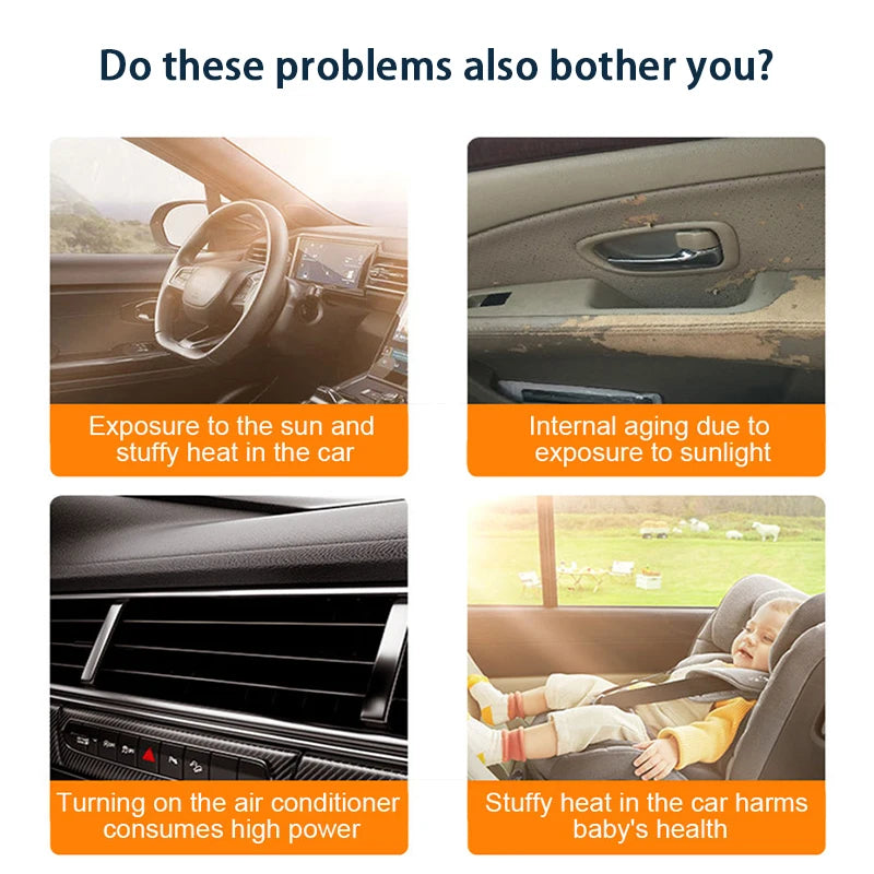 SEAMETAL Car Sun Shade Curtains