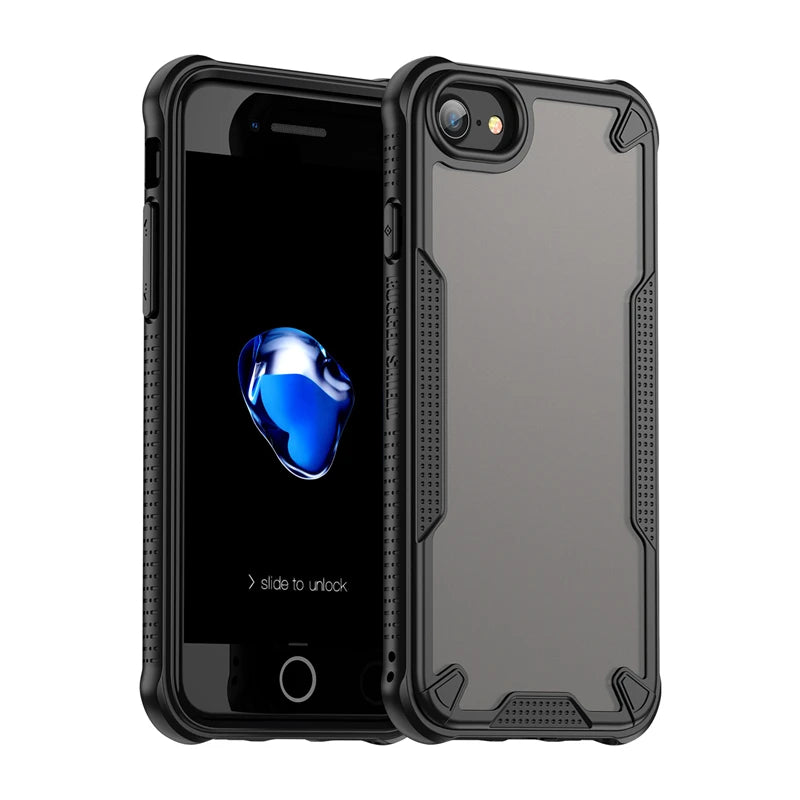 Translucent Matte Armor Case For iPhone SE