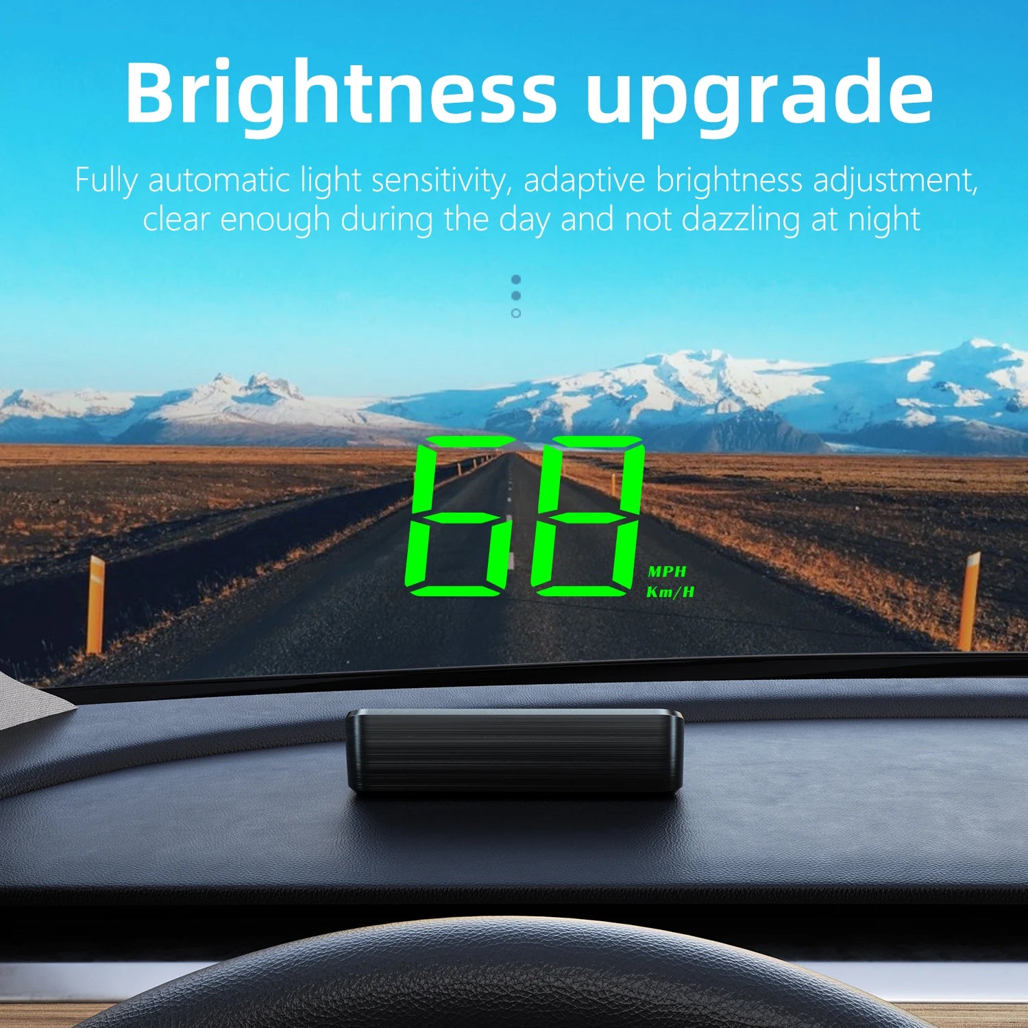 M2 HD Car Head up Display GPS Speedometer KM/H