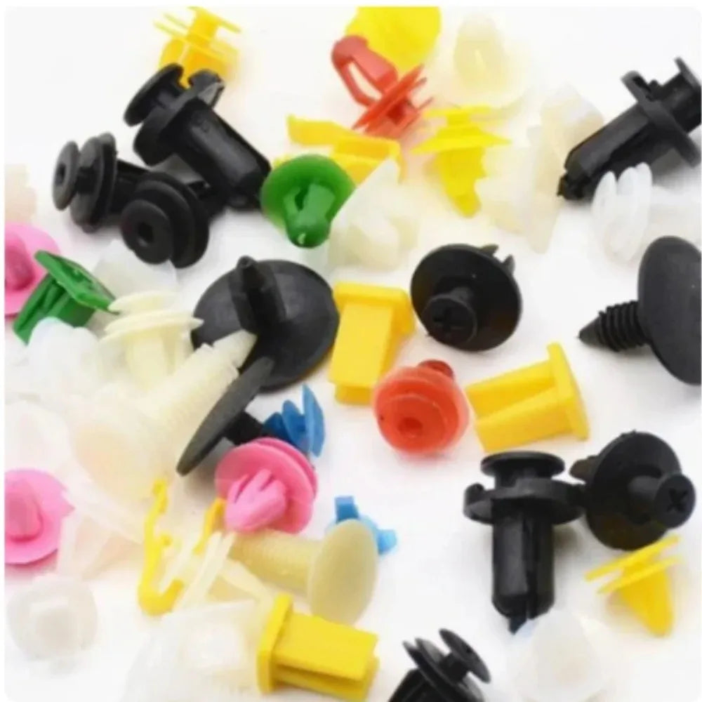Universal Car Fastener Clips Kit – 100/200/500pcs Mixed Bumper & Door Trim Rivets (30 Types)