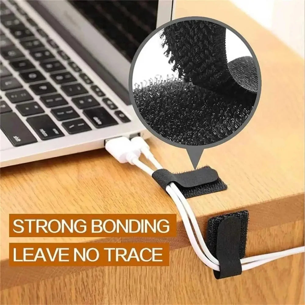 10/20Pcs Self Adhesive Reusable Cable Ties Wire