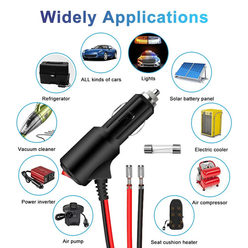 Car Cigarette Lighter Extension Cord 12V | כבל הארכה לשקע הסיגרייה 12V