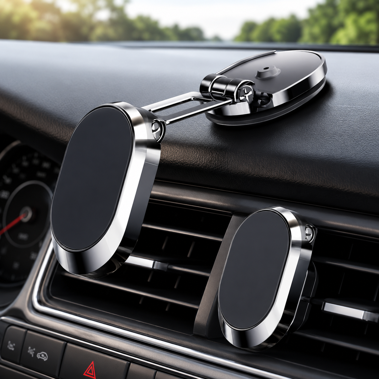 Foldable Magnetic Car Phone Holder 360° | מעמד טלפון מגנטי מתקפל 360°